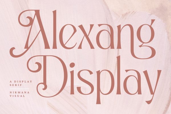 Alexang Display - Branding Logo Font