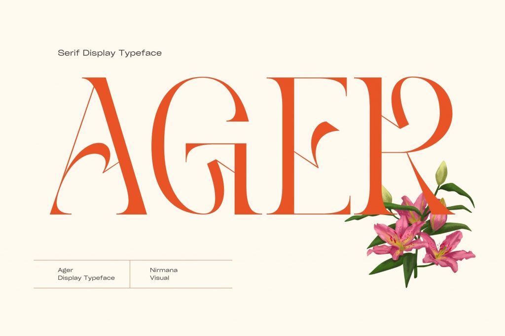 Ager - Serif Display Font - Nirmana Visual