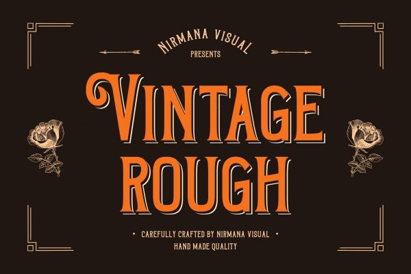 Vintage Rough - Branding Logo Font