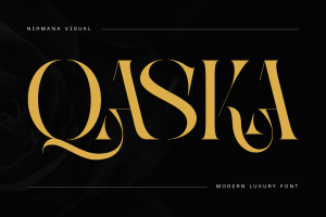Qaska Luxury -  Branding Logo Font