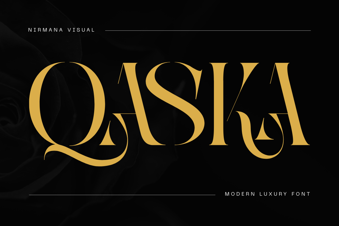 Qaska Luxury –  Branding Logo Font