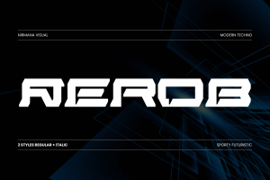 Aerob Modern -  Branding Logo Font