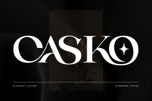 Casko Luxury - Modern Logo Font