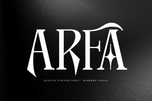 Arfa Vintage - Branding Logo Font