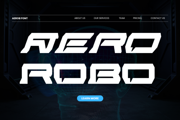 Aerob Modern -  Branding Logo Font - Image 3