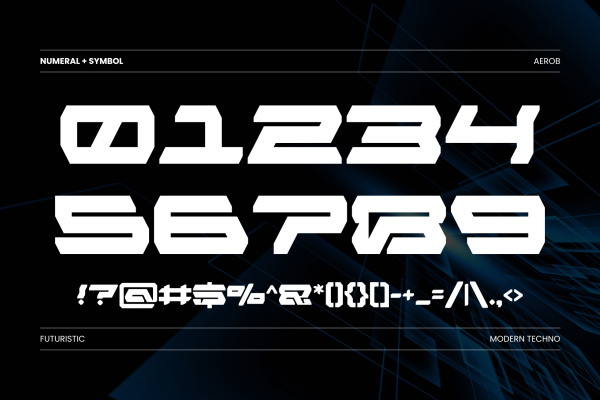Aerob Modern -  Branding Logo Font - Image 5