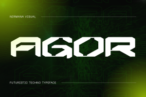 Agor Techno - Modern Logo Font