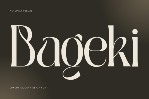 Bageki - Modern Logo Font