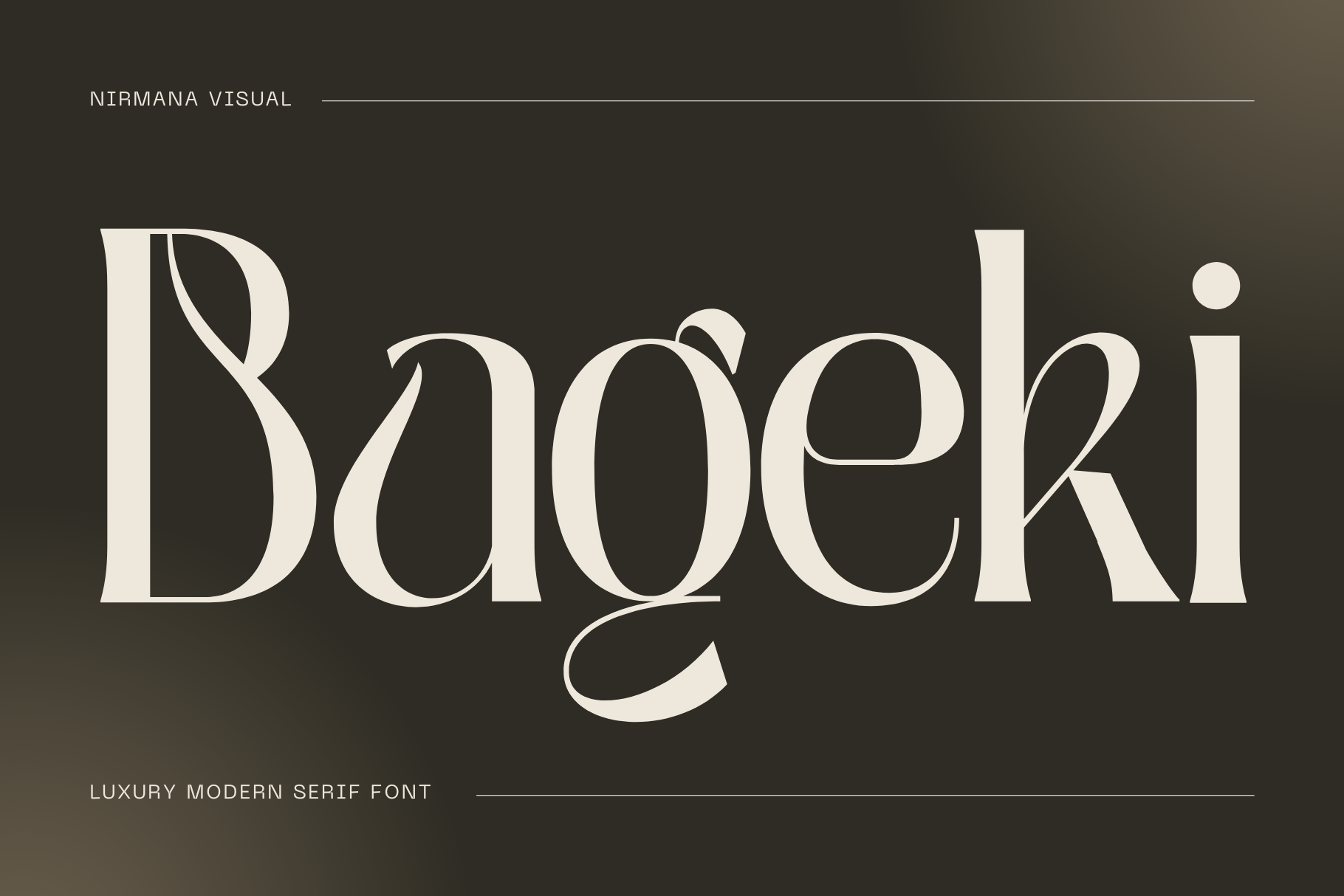 Bageki – Modern Logo Font