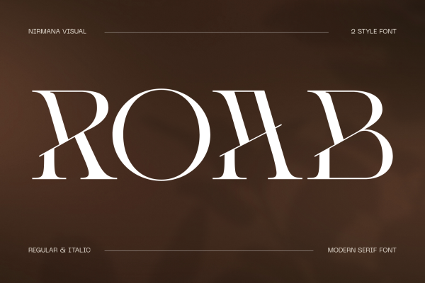 Roab Luxury- Modern Logo Font