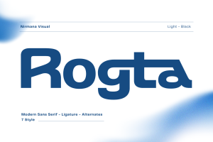 Rogta - Modern Sans Serif Family