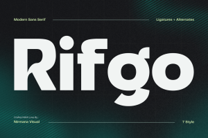 Rifgo - Modern Sans Serif Family
