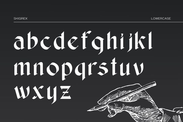 Skigrex - Blackletter Font - Image 5