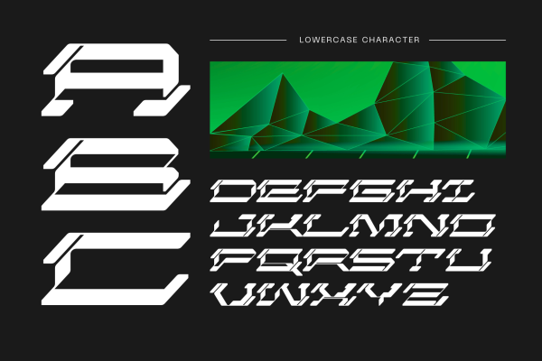 Cuba Technology - Cyberpunk Logo Font - Image 4