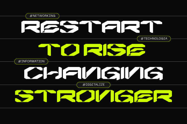 Agor Techno - Modern Logo Font - Image 2