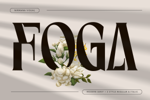 Foga - Modern Serif Logo Font