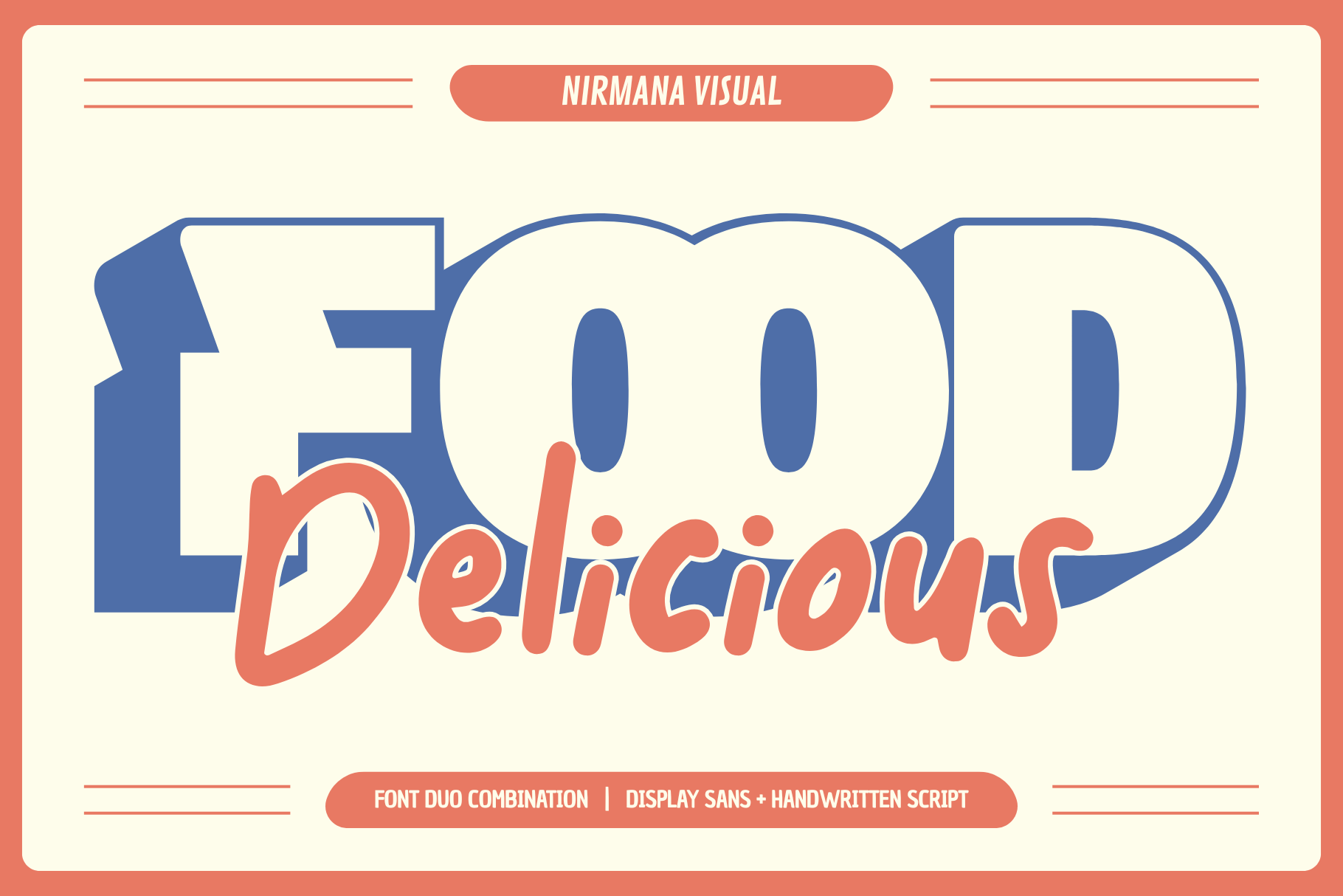 Food Delicious – Branding Logo Font Duo
