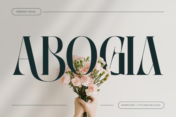 Abogia - Branding Logo Font