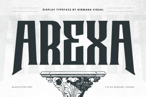 Arexa - Blackletter Logo Font