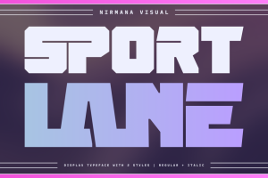 Sport Lane - Racing Logo Font
