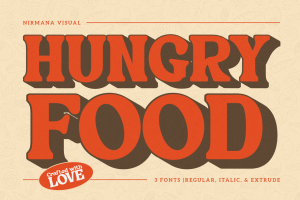 Hungry Food - Branding Logo Font