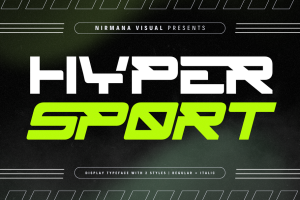 Hyper Sport - Racing Logo Font