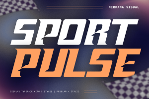 Sport Pulse- Racing Logo Font