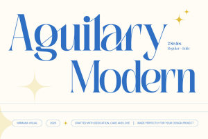 Aguilary Modern - Elegant Logo Font