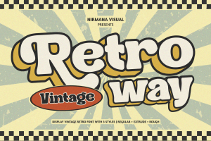 Retro Way - Vintage Logo Font