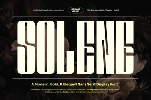 Solene Display - Logo Branding Font