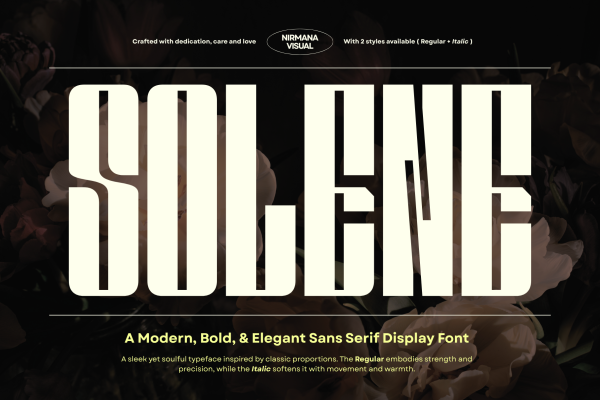 Solene Display - Logo Branding Font