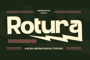 Rotura Vintage - Retro Logo Font