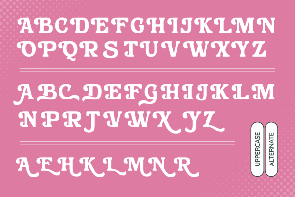 Bushi Retro - Food Logo Extrude Font - Image 10