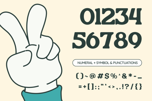 Bushi Retro - Food Logo Extrude Font - Image 15