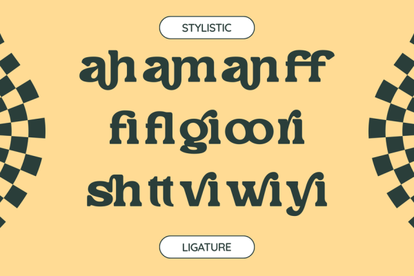 Bushi Retro - Food Logo Extrude Font - Image 4
