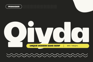 Qiyda Modern - Family Font