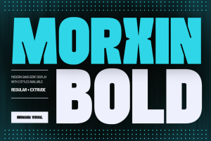 Morxin Bold - Company Modern Logo Font