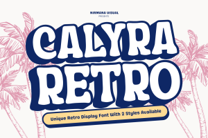 Calyra Retro - Surfing Logo Font