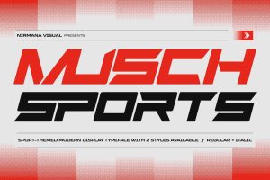 Musch Sports - Logo Branding Font