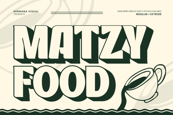 Matzy Food - Branding Logo Font
