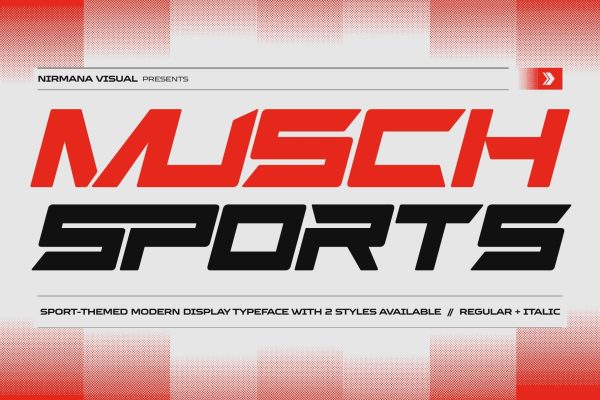 Musch Sports - Logo Branding Font