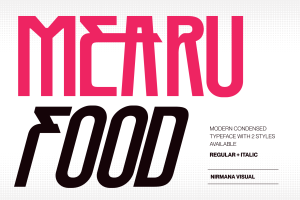 Mearu Food - Branding Logo Font