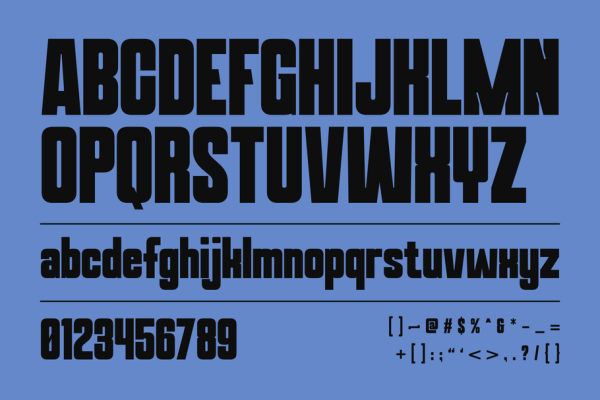 Mertto Modern - Bold Extrude Logo Font - Image 14