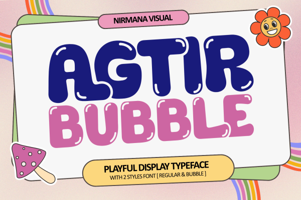 Agtir Bubble - Playful Logo Font