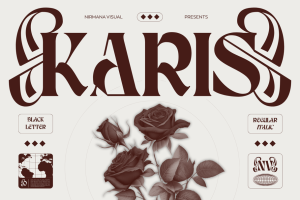 Karis Blackletter - Logo Branding Font