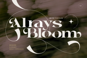 Alrays Bloom - Luxury Modern Logo Font