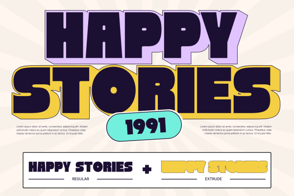 Nebies Retro - Bold Extrude Food Font - Image 14