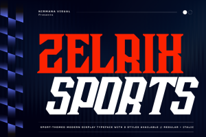 Zelrix Sports - Modern Logo Font