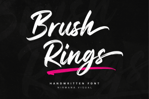 Brush Rings - Natural Handwritten