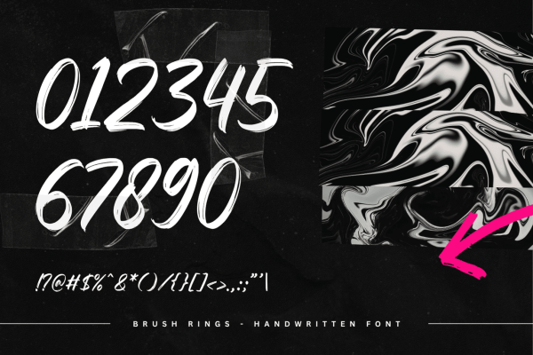Brush Rings - Natural Handwritten - Image 7